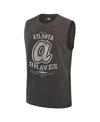 Darius Rucker Collection by Fanatics Men's Charcoal Atlanta Braves Muscle Tank Top