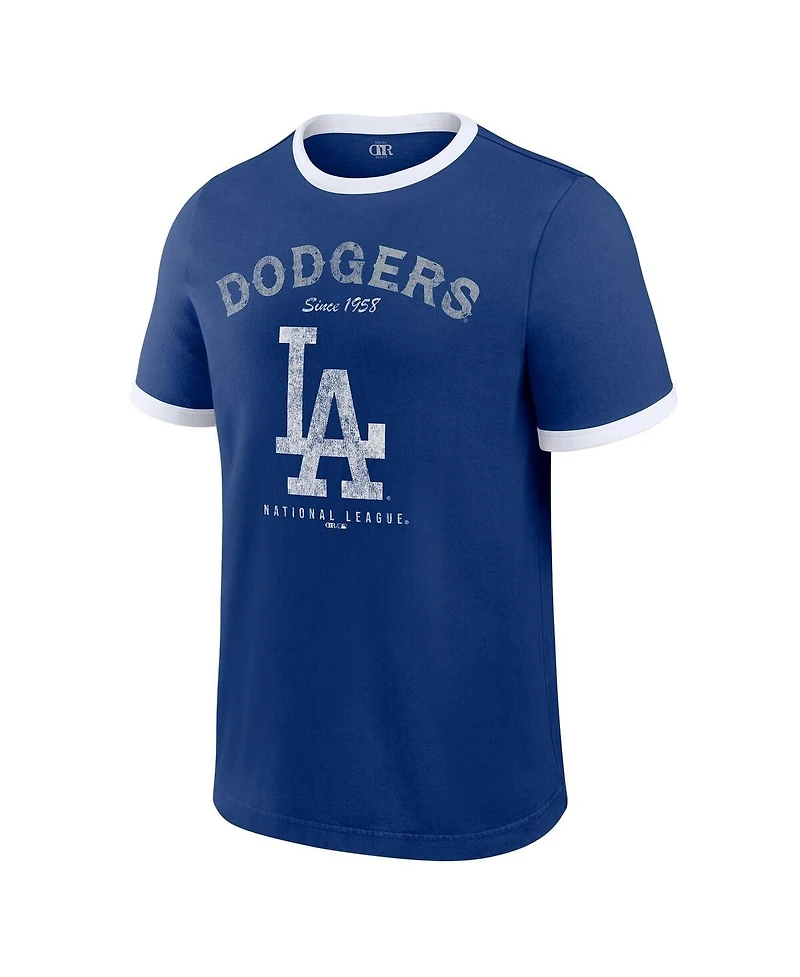 Darius Rucker Collection by Fanatics Men's Royal Los Angeles Dodgers Washed Ringer T-Shirt