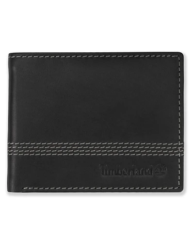 Timberland Men's Cloudy Leather Billfold Wallet