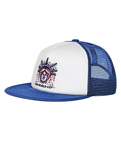 Outerstuff Men's White/Royal Usmnt Defender Adjustable Trucker Hat