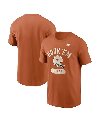 Nike Men's Texas Orange Longhorns Legacy Arch Helmet T-Shirt