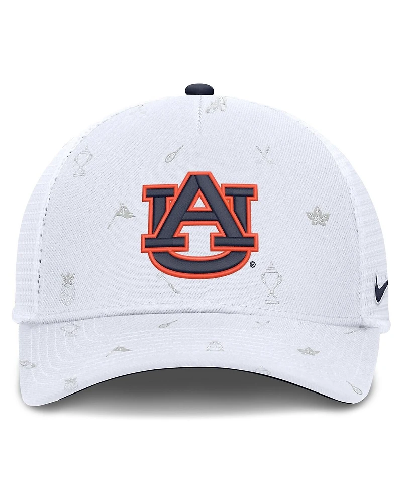 Nike Men's White Auburn Tigers Country Club Golfin' Rise Trucker Adjustable Hat