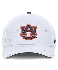 Nike Men's White Auburn Tigers Country Club Golfin' Rise Trucker Adjustable Hat