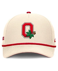 Nike Men's and Women's Natural Ohio State Buckeyes Legacy Vintage Rope Rise Adjustable Hat