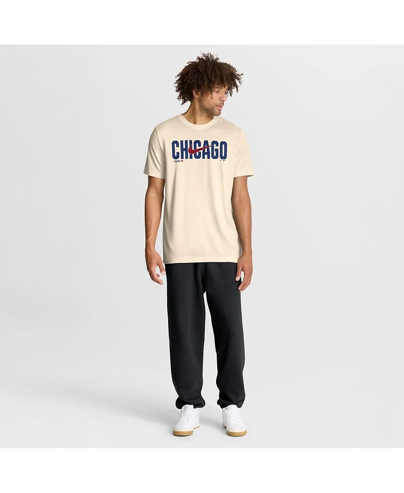 Nike Men's Cream Chicago Cubs Swoosh Legend Dri-fit T-Shirt