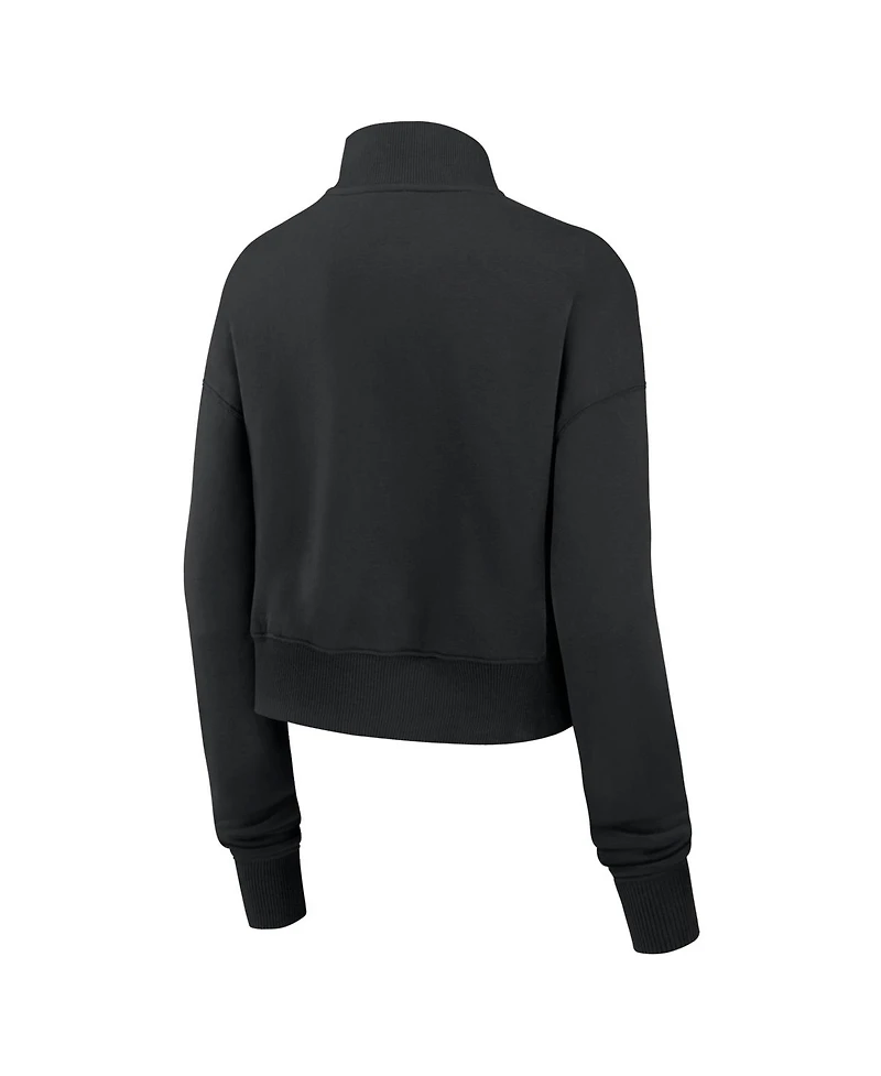 Nike Women's Chicago Bears Legacy Phoenix Fleece Cropped Half-Zip Sweatshirt