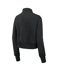 Nike Women's Chicago Bears Legacy Phoenix Fleece Cropped Half-Zip Sweatshirt
