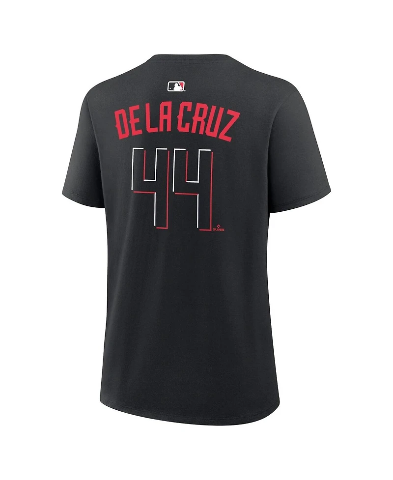 Nike Women's Elly De La Cruz Black Cincinnati Reds Name and Number T-Shirt