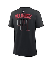 Nike Women's Elly De La Cruz Black Cincinnati Reds Name and Number T-Shirt