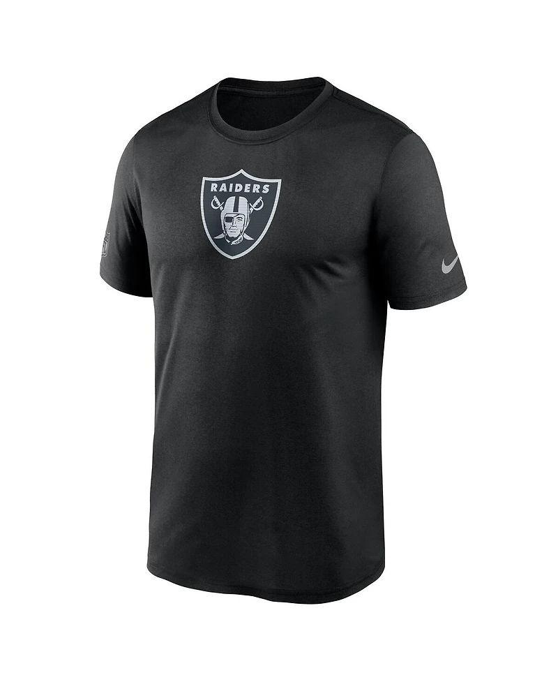 Nike Men's Black Las Vegas Raiders Sideline Lead The Charge Legend Dri-fit T-Shirt