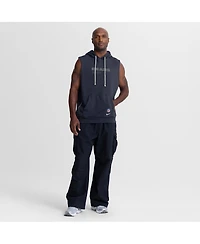 Nike Men's Navy Chicago Bears Sideline Standard Issue Dri-fit Sleeveless Hoodie