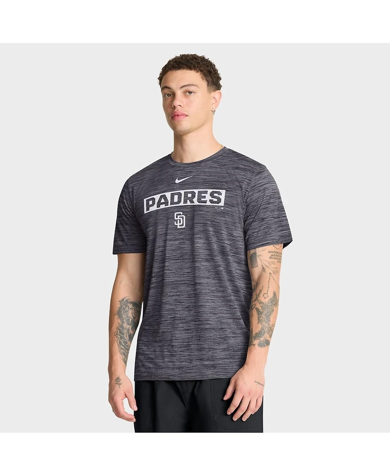 Nike Men's Black San Diego Padres Velocity Dri-fit T-Shirt