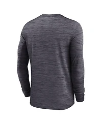 Nike Men's Black Pittsburgh Steelers Sideline Offensive Transition Velocity Dri-fit Long Sleeve T-Shirt