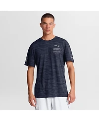 Nike Men's Navy New England Patriots Sideline Double Covered Dri-fit Velocity T-Shirt