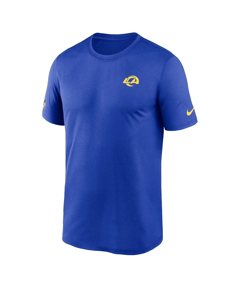 Nike Men's Royal Los Angeles Rams Sideline Legend Small Logo Dri-fit T-Shirt