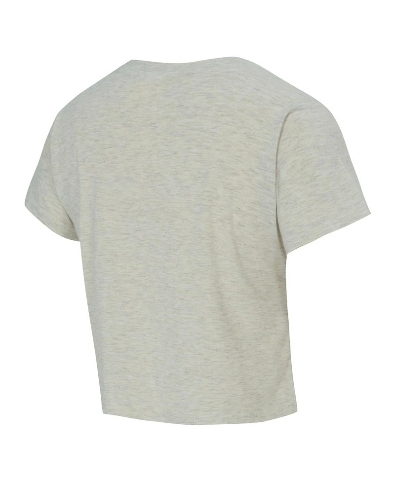 Concepts Sport Women's Cream Detroit Tigers Birch Cropped T-Shirt