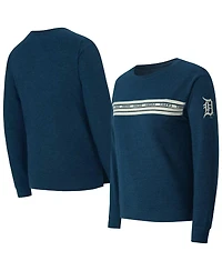 Concepts Sport Women's Navy Detroit Tigers Birch French Terry Long Sleeve T-Shirt