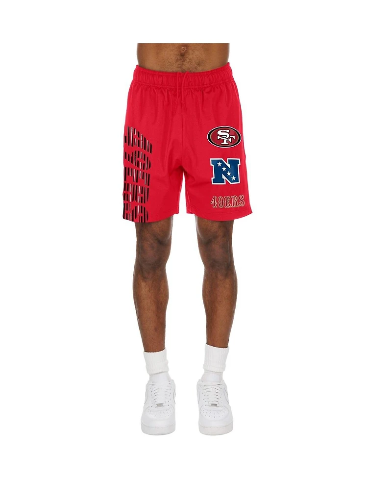 New Era Men's Scarlet San Francisco 49ers Match Shorts