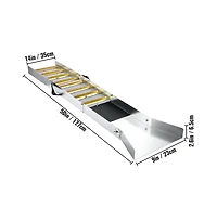 Sugift Folding Aluminum Sluice Box 50 inch Compact Portable Panning Equipment