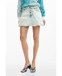 Desigual Women's Short Denim Skirt