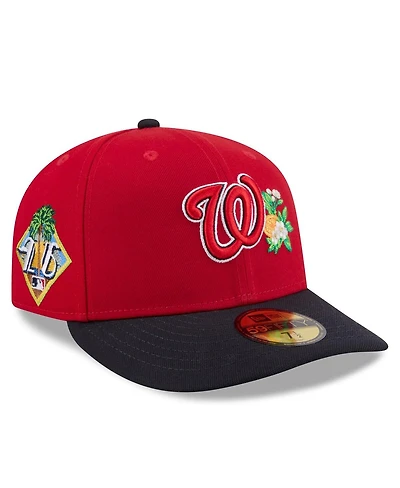 New Era Men's Red/Navy Washington Nationals 2026 Spring Training Low Profile 59FIFTY Fitted Hat