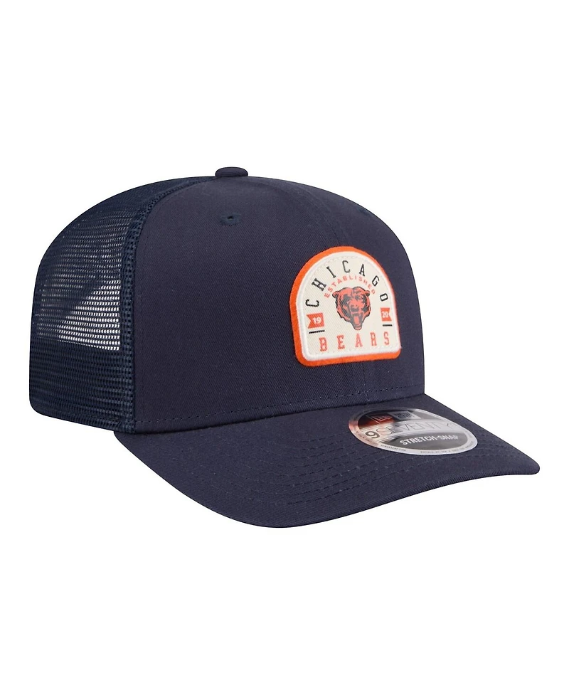New Era Men's Navy Chicago Bears Contest 9SEVENTY Adjustable Trucker Hat