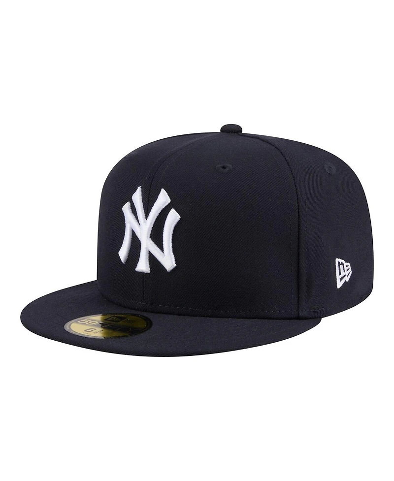 New Era Men's Navy York Yankees Hidden Hit 59FIFTY Fitted Hat