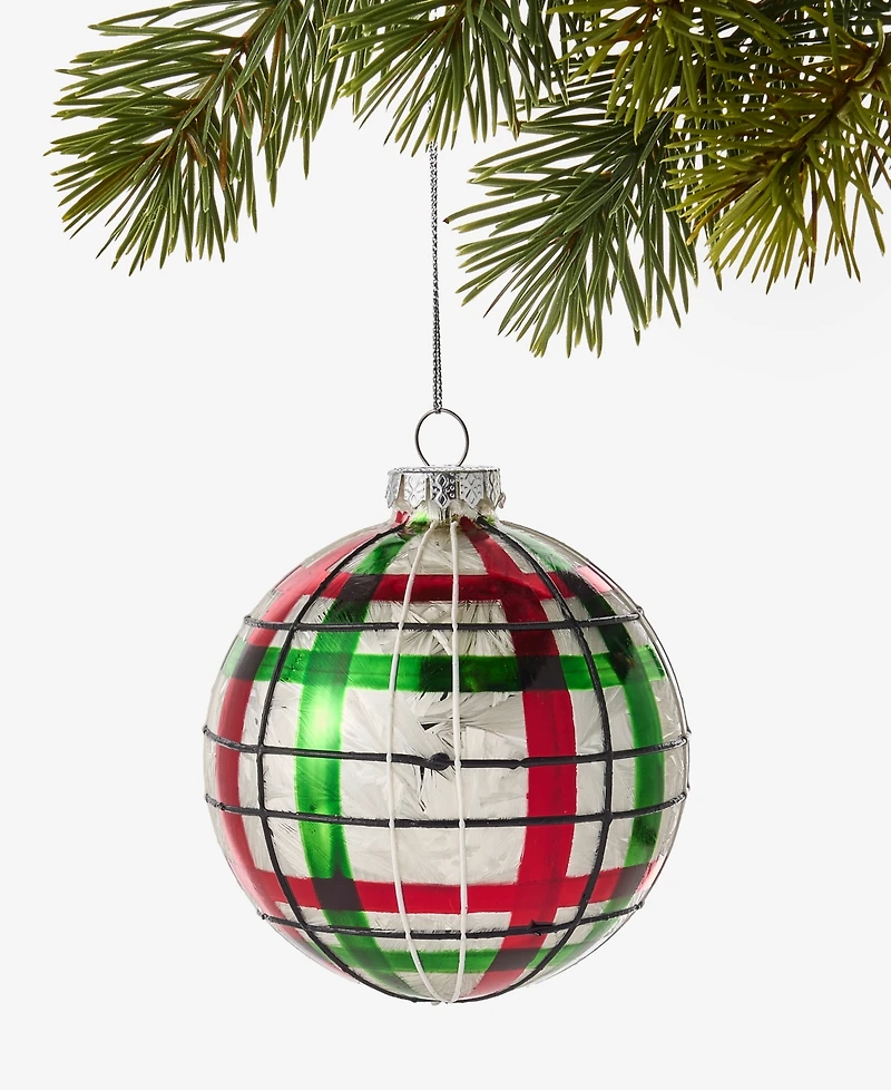Holiday Lane Cozy Cabin Bear Ornament, Macy's Exclusive