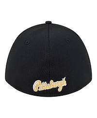 New Era Men's Black Pittsburgh Pirates Dash 39THIRTY Flex Hat