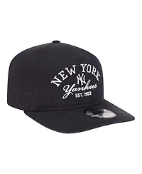 New Era Men's Navy New York Yankees Stacked 19TWENTY Adjustable Hat