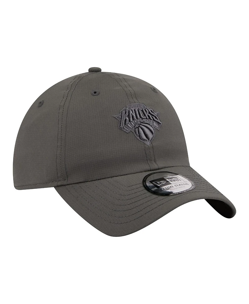 New Era Men's and Women's Charcoal New York Knicks Ripstop Casual Classic Adjustable Hat