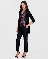 Anne Klein Women's Shawl-Collar Open-Front Cardigan