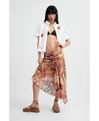 Desigual Women's Printed Midi Skirt
