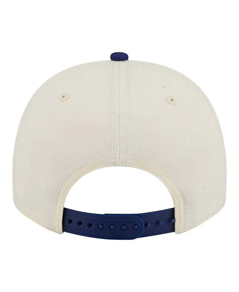 New Era Men's Cream Texas Rangers Throwback Tri-Hit A-Frame 9FIFTY Adjustable Hat