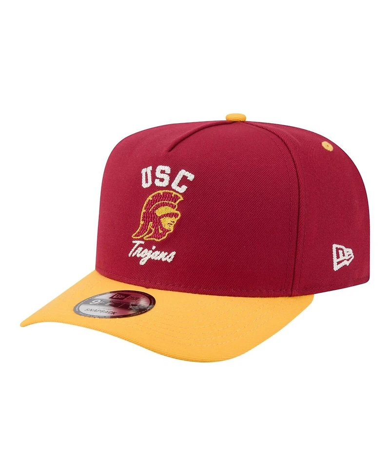 New Era Men's Cardinal/Gold Usc Trojans Two-Tone Arched 9FIFTY Snapback Hat