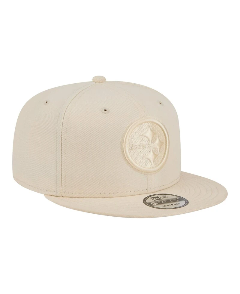 New Era Men's Cream Pittsburgh Steelers Colorpack 9FIFTY Snapback Hat