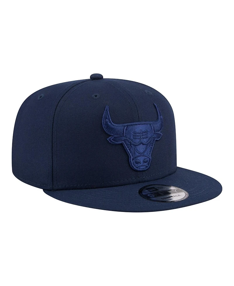 New Era Men's Navy Chicago Bulls Tonal Color Pack 9FIFTY Snapback Hat