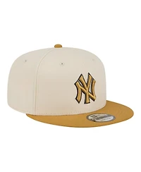 New Era Men's Light Beige/Khaki New York Yankees 2-Tone Color Pack 9FIFTY Snapback Hat
