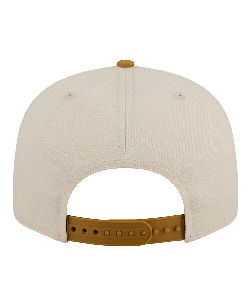 New Era Men's Cream/Tan Chicago Bulls Two-Tone Color Pack 9FIFTY Snapback Hat