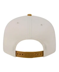 New Era Men's Cream/Tan Atlanta Hawks Two-Tone Color Pack 9FIFTY Snapback Hat