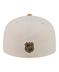 New Era Men's Cream/Tan Vegas Golden Knights Colorpack Two-Tone 59FIFTY Fitted Hat