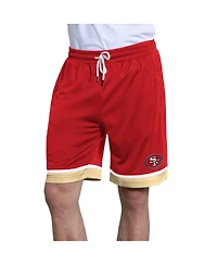 Starter Men's Scarlet San Francisco 49ers Power Play Mesh Shorts