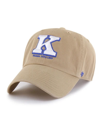 '47 Brand Men's Khaki Kentucky Wildcats Vault Clean Up Adjustable Hat