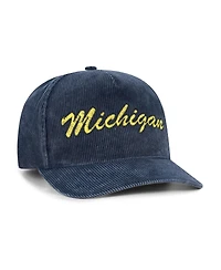 '47 Brand Men's Navy Michigan Wolverines Reclaim Snow Wash Corduroy Hitch Adjustable Hat