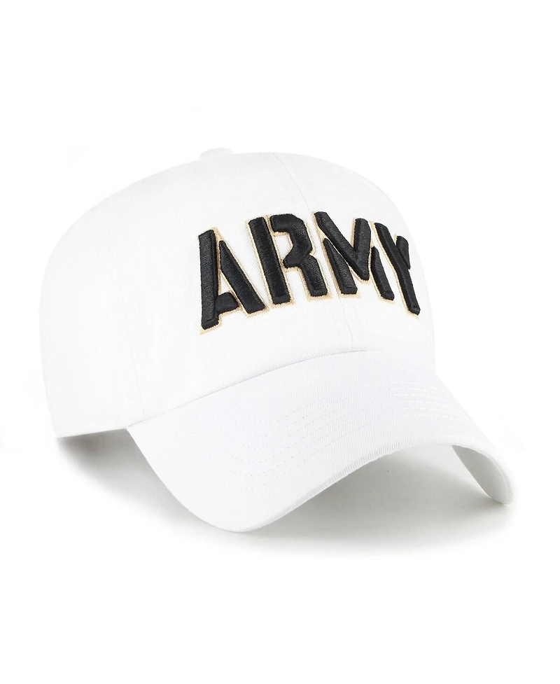 '47 Brand Men's White Army Black Knights Clean Up Adjustable Hat