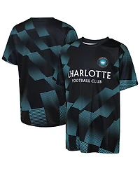 Outerstuff Big Boys and Girls Black Charlotte Fc Sheer Thrill T-Shirt
