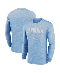 Jordan Men's Carolina Blue North Tar Heels Sideline Velocity Dri-fit Long Sleeve T-Shirt