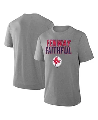 Fanatics Men's Heather Gray Boston Red Sox Tribute Iykyk Tri-Blend T-Shirt