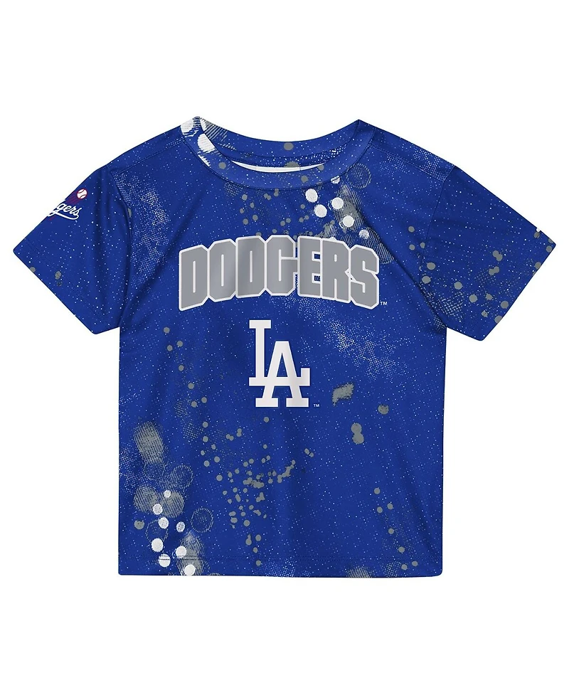 Outerstuff Toddler 2-Piece Royal Los Angeles Dodgers Pinch Hitter T-Shirt and Shorts Set