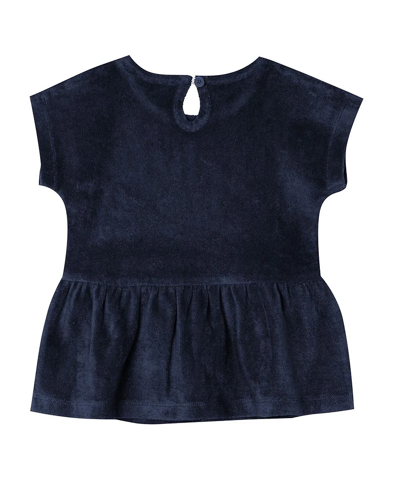 Outerstuff Girls Toddler 2-Piece Navy New York Yankees Hop Base Fashion T-Shirt and Shorts Set